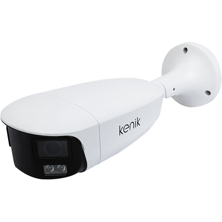 Kenik IP kamera KG-8C40TFAS-ILCD, 8MP, IR + fehér LED, audio, intelligens videó elemzés, PoE, fix lencse, masszív kültéri ház