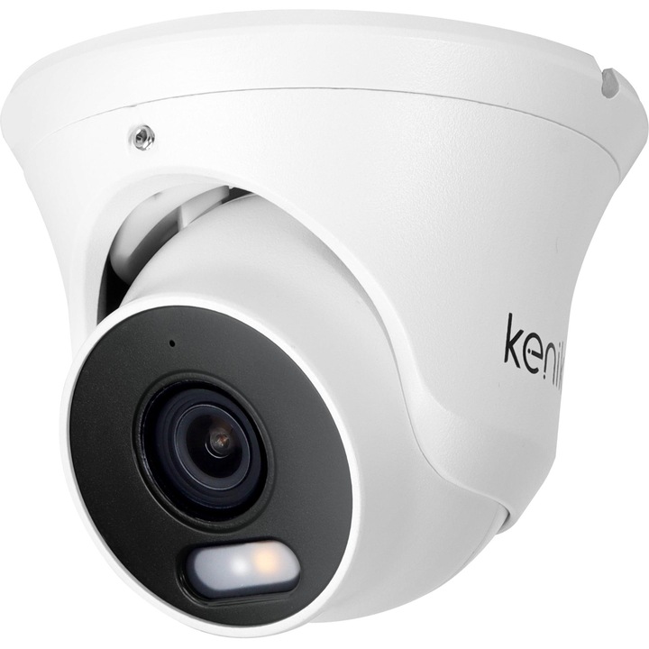 Kenik IP kamera KG-4430DAS-IL, 4MP, dóm, 2,8 mm-es fix lencse, IR megvilágítás + fehér LED, kétirányú hang, PoE, AI elemzés, IP67