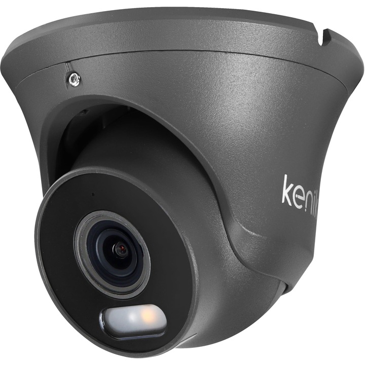 Kenik IP kamera KG-4430DAS-IL-G 2.8mm, 4MP, Full Color, fehér LED, dóm, audio, AI, IP67 védelem, strapabíró ház, PoE