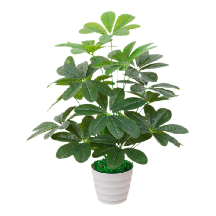 Műnövény Monstera 60cm élethű levelek zöld