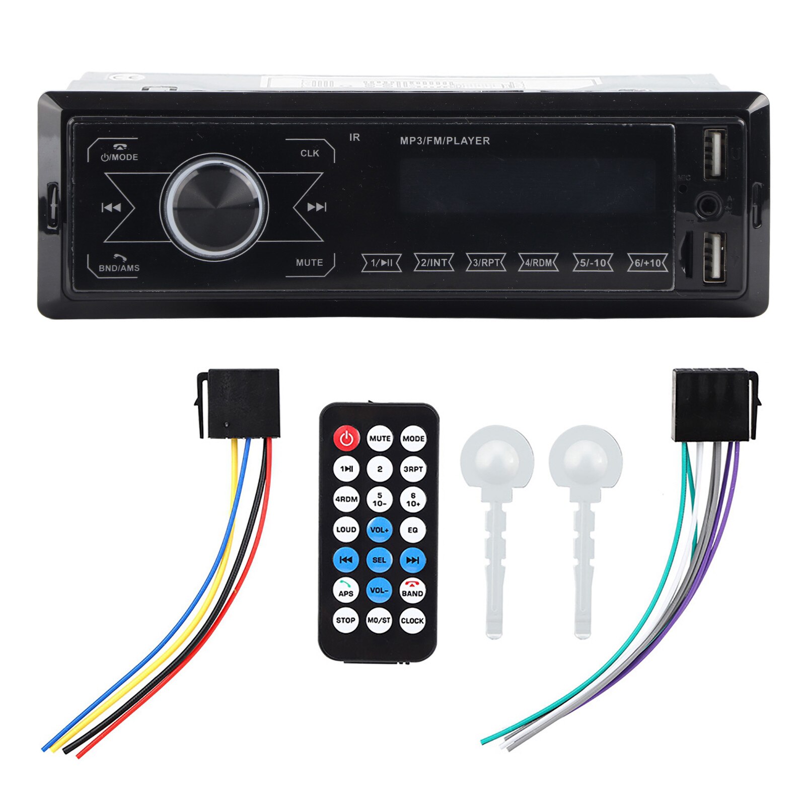 Ricevitore MP3 Per Auto Con Ricarica Rapida PD 20W E QC 3.0, Bluetooth 5.0, Chiamate Vivavoce E Luci Colorate