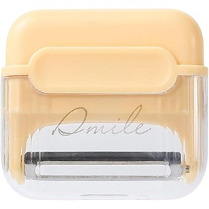 Decojitor/Curatator manual de legume si fructe, toolsy, portabil, cu magnet, doua lame, Inox, Galben, 6.7x6x1.6 cm