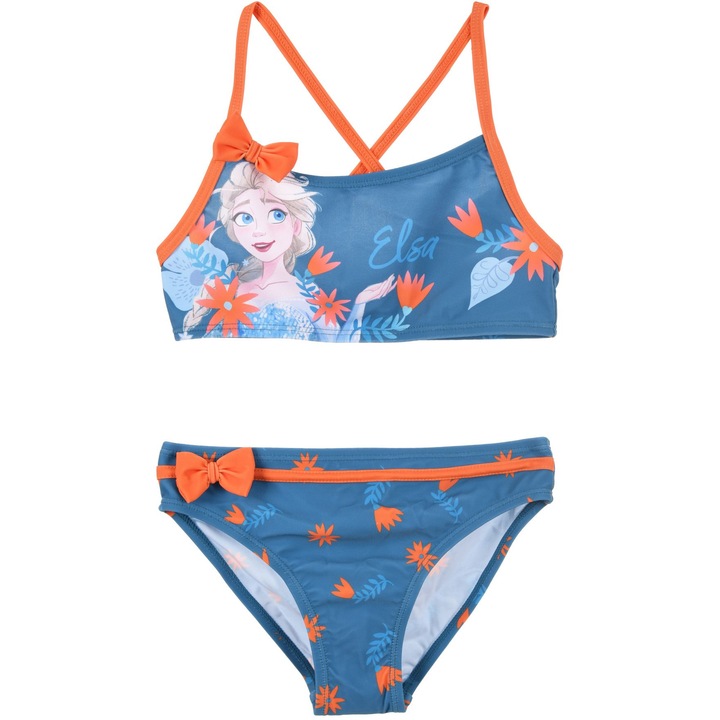 Оригинален бански костюм за момиче, Disney Frozen, полиестер/еластан, Многоцветен
