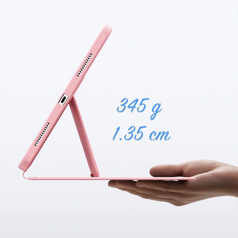 Husa ESR Flip Hybrid pentru iPad 10.9" 2022 / 11" 2025, protectie 360°, suport ajustabil, roz