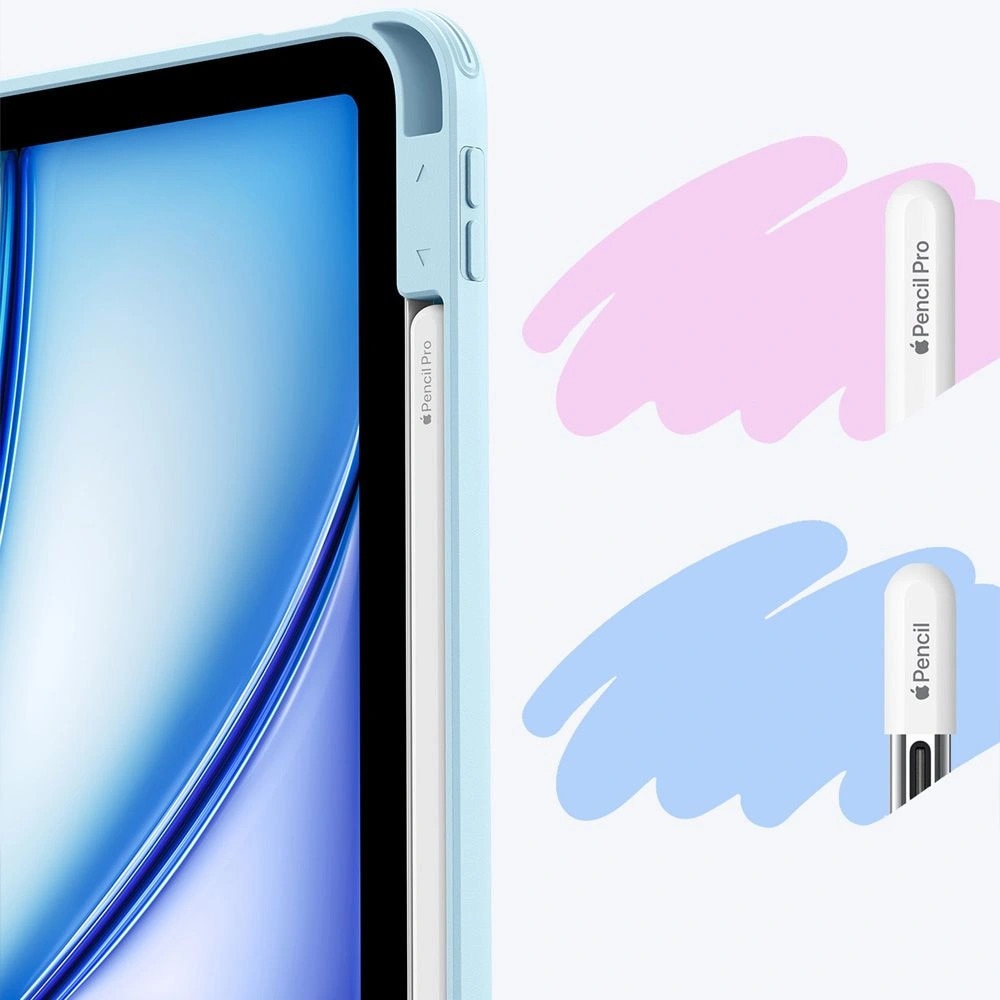Husa ESR Flip Hybrid compatibila cu iPad Air 4 2020 / 5 2022 / 6 2024 / 7 2025 Sky Blue