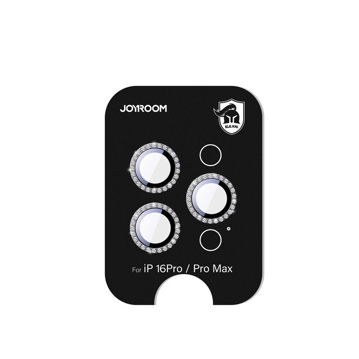 Joyroom JR-MSJ0307 védőüveg, iPhone 16 Pro/16 Pro Max készülékhez, fekete, karcálló