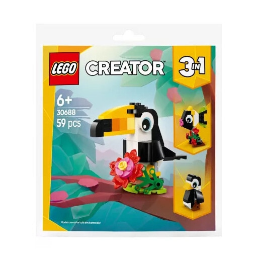 むーちゃろ Set de constructie LEGO Creator 30688, tukan tropical, 3 in 1