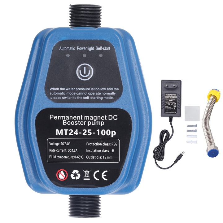 Pompa de apa, 100W, 24V, 25 L, IP56, Albastru