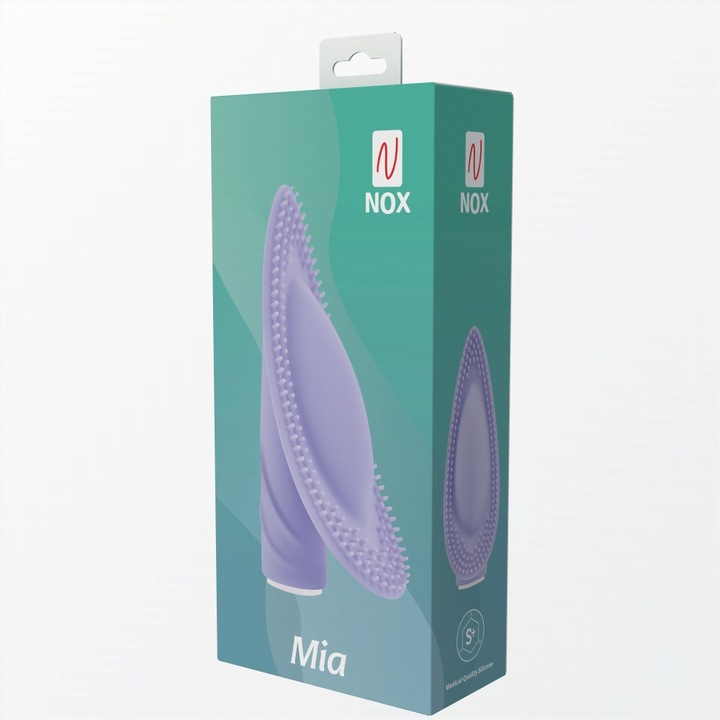 Вибратор, Nox, лилав, медицински силикон, 10 вибрационни функции, ергономичен дизайн