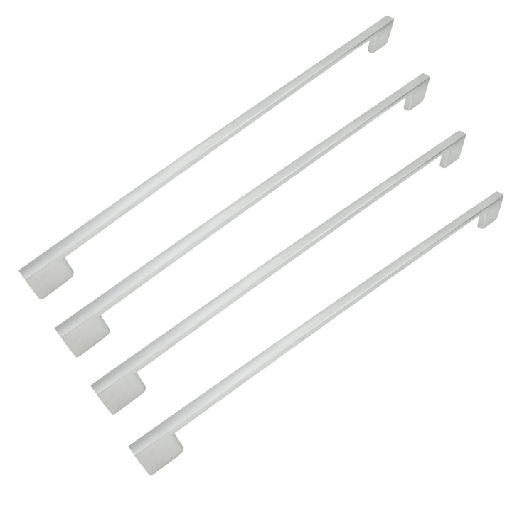 Set 4 manere mobila, B&B, 320 mm, Aluminiu, Mat, 35x0,9x2,7 cm