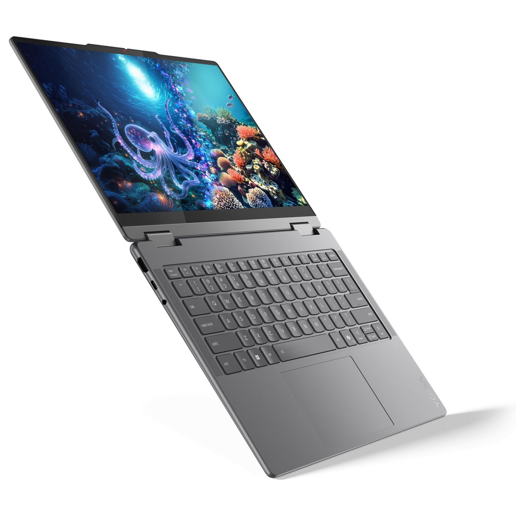 Laptop Lenovo Yoga 7 2-in-1 14ILL10 cu procesor Intel Core Ultra 5 226V (2.1/4.5GHz, 8M), 16 GB, SSD NVMe M.2 de 512 GB, Intel Arc 130V, Windows 11 Home, Gri