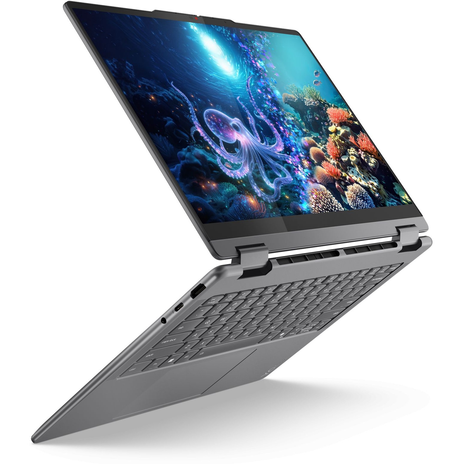 Laptop Lenovo Yoga 7 2-in-1 14ILL10 cu procesor Intel Core Ultra 5 226V (2.1/4.5GHz, 8M), 16 GB, SSD NVMe M.2 de 512 GB, Intel Arc 130V, Windows 11 Home, Gri