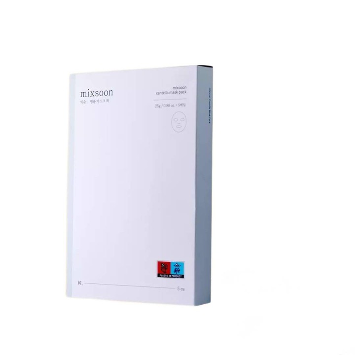 Set 5 masti faciale Mixsoon cu extract de Centella Asiatica, hidratante, calmante, pentru toate tipurile de ten