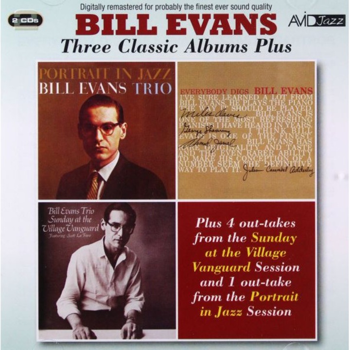 Three Classic Albums Plus (Portrait In Jazz / Everybody Digs Bill Evans / Sunday At The Village Vanguard) [2CD]