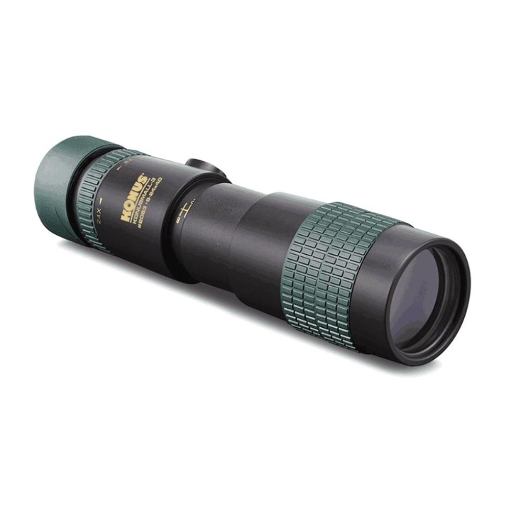 Luneta Konus 8x-24x, diametru obiectiv 40 mm, sistem de focalizare dublu, negru