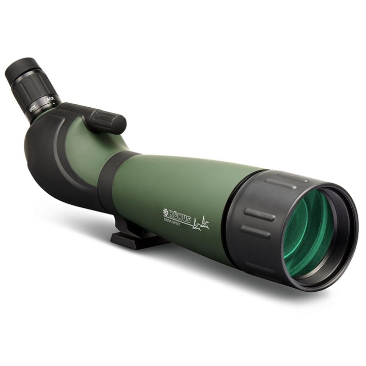 Оптически мерник Konus, 20-60x, 80 мм, зелен/черен