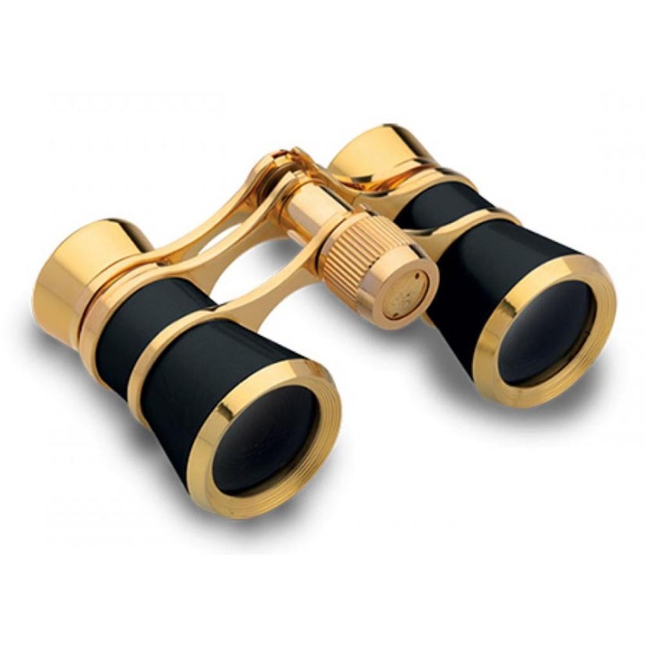 Театрален бинокъл, OPERA-43, Konus, 3x25, 210 г, черен/златист