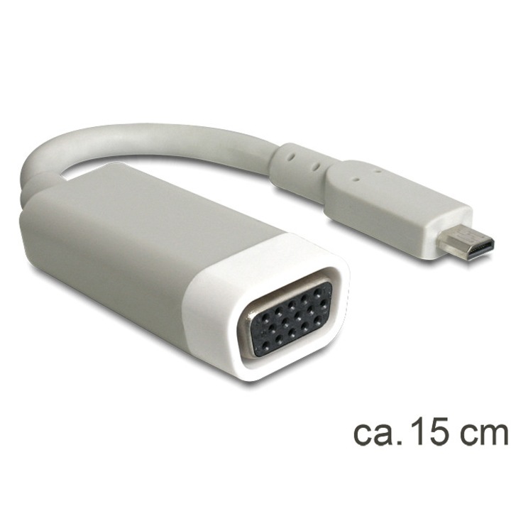Delock adapter HDMI-micro D apa > VGA anya (DL-65470)