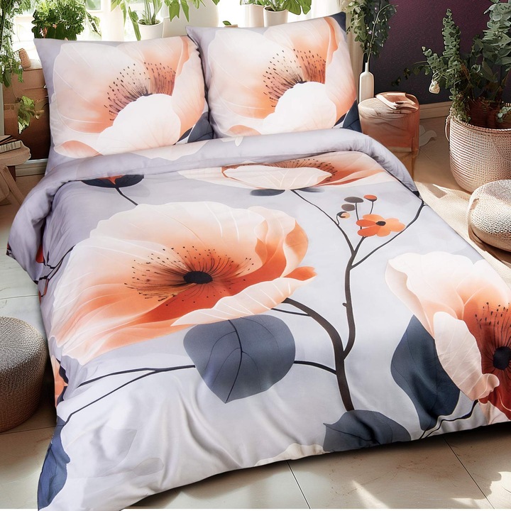 Ágyneműgarnitúra, Darymex, SATYNLOVE PREMIUM, 100% pamut, 220x200cm + 2x50x70cm, többszínű