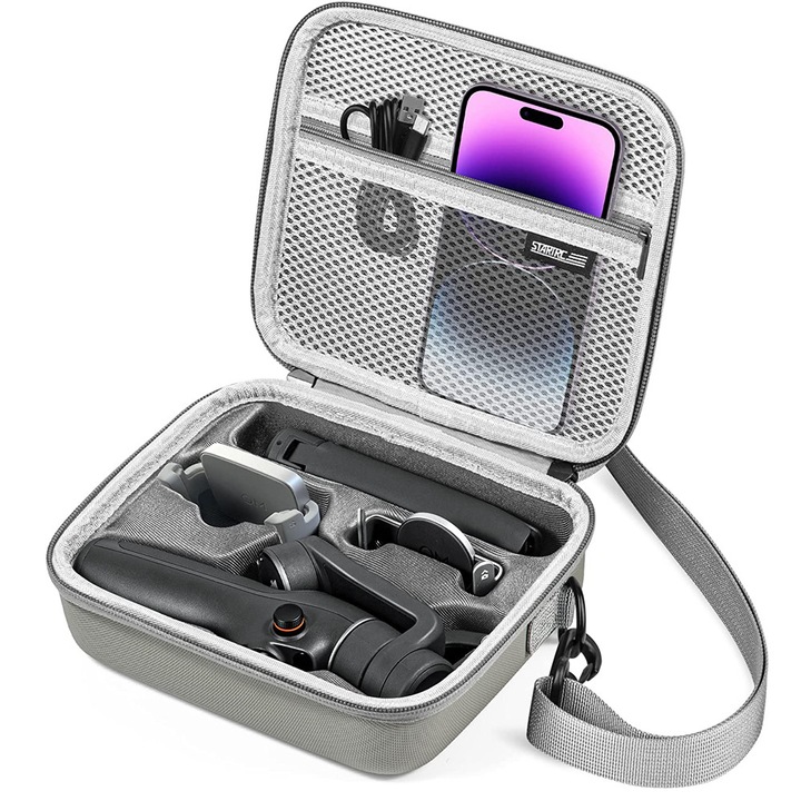 Твърд калъф за носене Enforose за DJI Om 6, водоустойчив, с подвижна каишка, голям капацитет