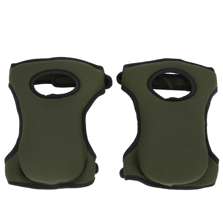 Set 2 genunchiere din gel Enforose, rezistente la umiditate, capac anti-alunecare, design ergonomic, verde