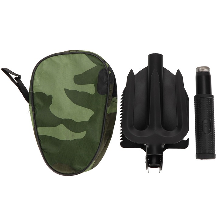 Многофункционален инструмент за оцеляване Enforose, сгъваема лопата, компактен дизайн, универсална употреба, преносим