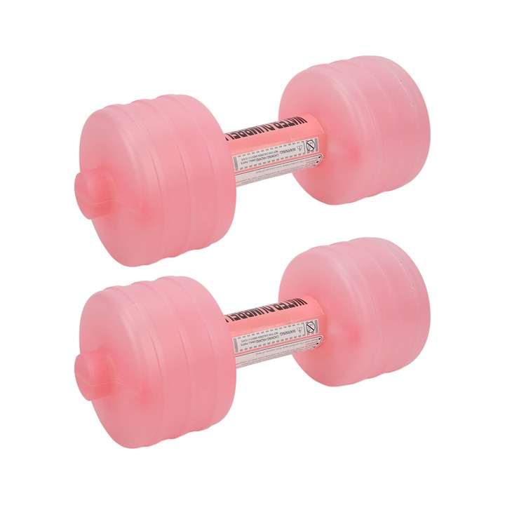 Barbell Aqua din plastic premium, optiuni de greutate personalizabile pentru gantere ajustabile versatile, antrenament de fitness prietenos cu articulatiile, care economiseste spatiu, pentru piscina de gimnastica, biroul de acasa