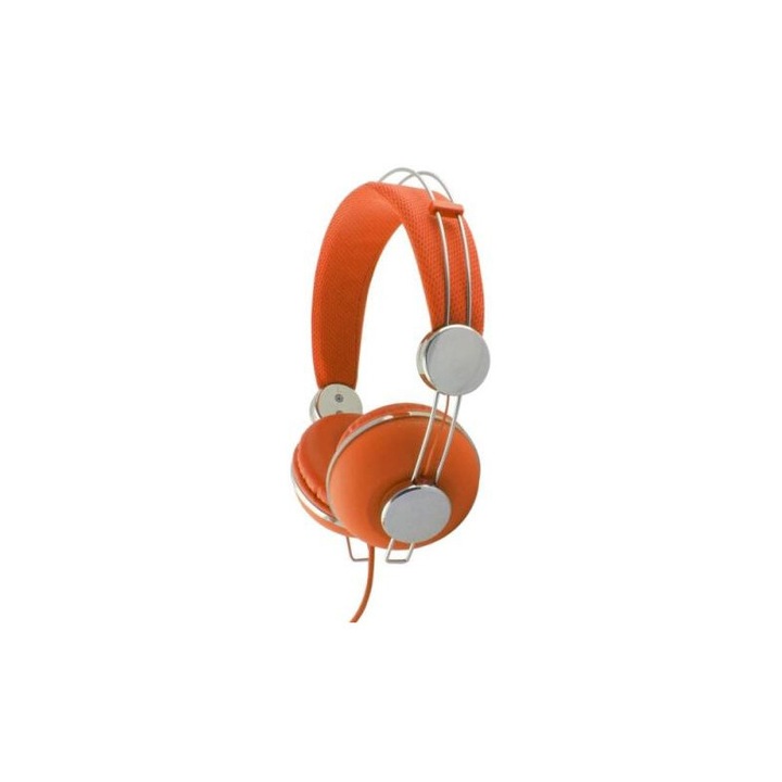 Casti stereo, 2GO, 1.2 m, Negru/Roz