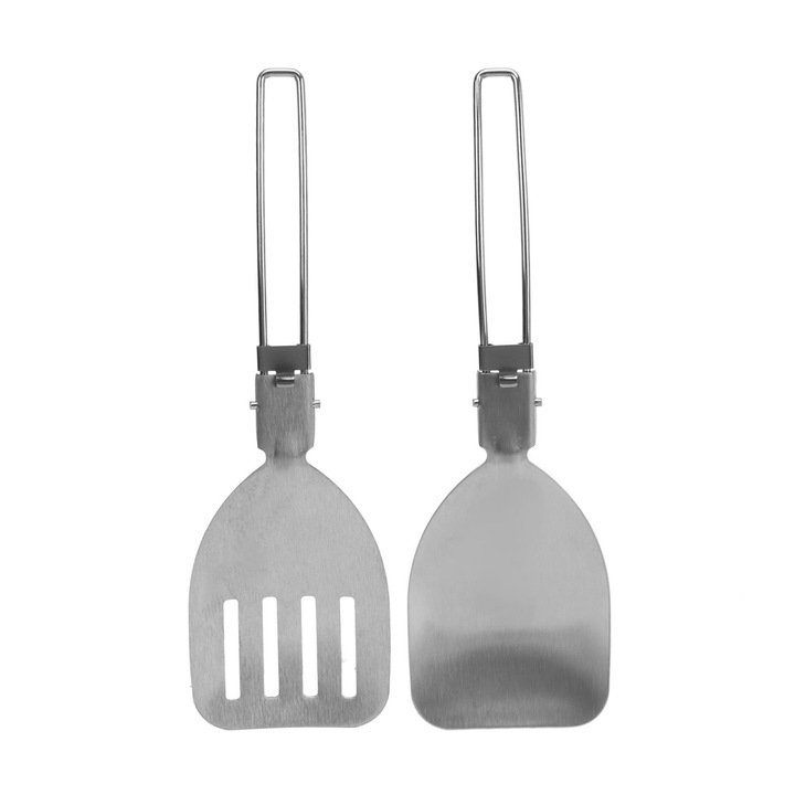 Spatule din inox, Enforose, rezistente la temperaturi ridicate, set 2 bucati