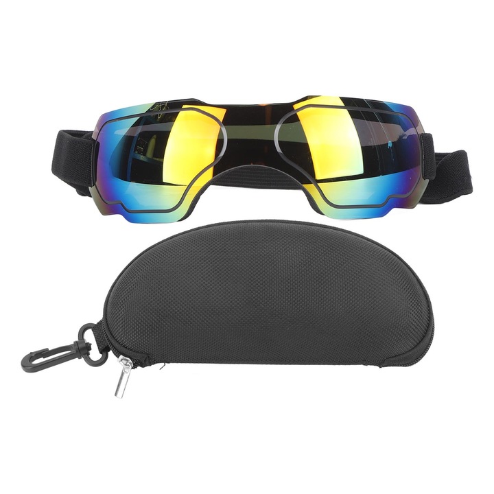 Ochelari de soare pentru caini, Enforose, protectie UV, curea ajustabila, 11.5 UK