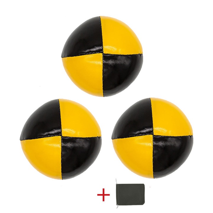 Mingi de jonglerie Enforose, lavabile si impermeabile, dimensiune si greutate personalizabile, 3 buc