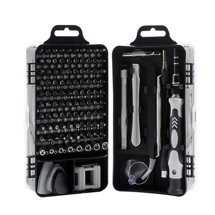 Enforose professzionális szerszámkészlet, precíziós mini csavarhúzók, mágneses hegyek, ergonomikus kialakítás, rugalmas hosszabbító