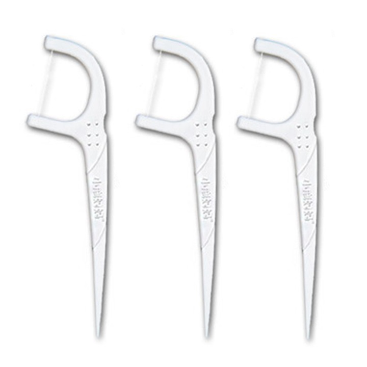 Fogköztisztító kefék, 2 az 1-ben, ergonomikus design, fehér