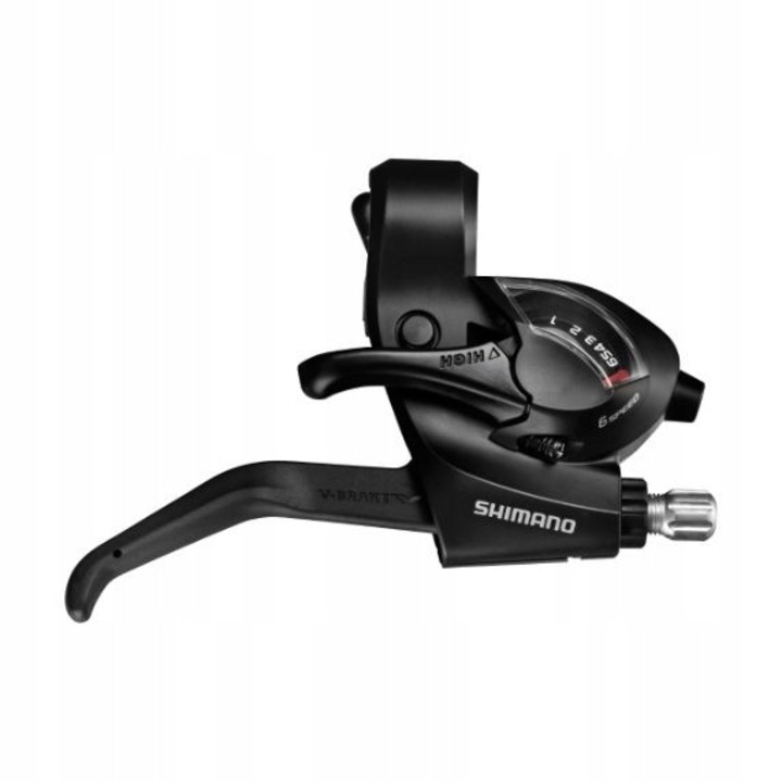 Váltókar, Shimano ST-EF41-6R, 6 sebesség, EZ FIRE PLUS rendszer, fekete