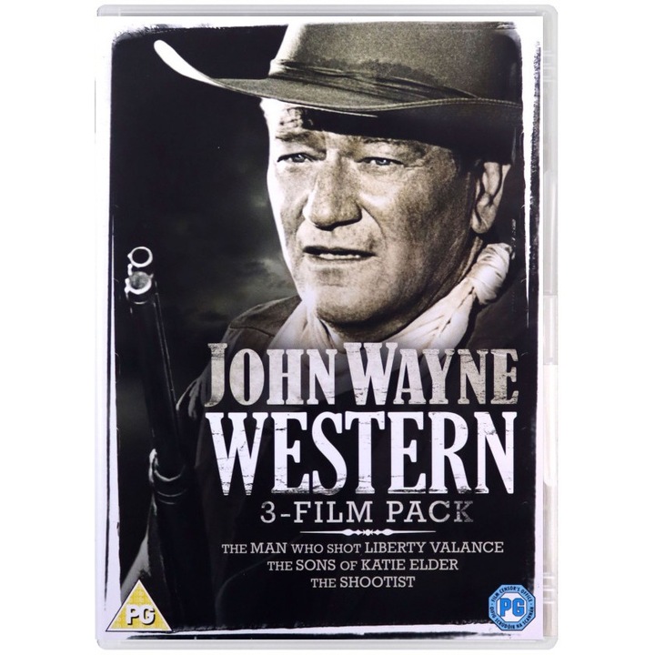 John Wayne Western: Człowiek, który zabił Liberty Valance / Synowie Katie Elder / The Shootist (Rewolwerowiec) [3DVD]