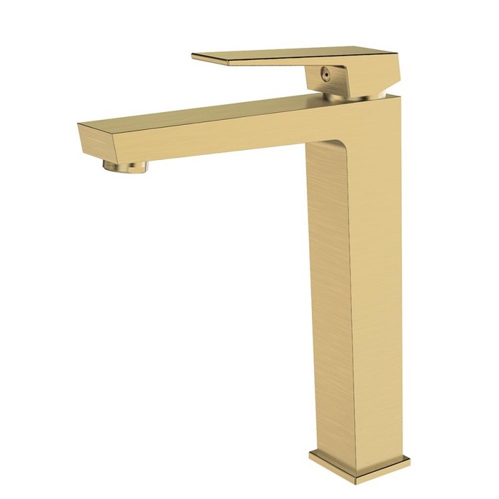 Смесител Inter Ceramic Елинор ICF 1418191, За умивалник, 278x210 мм, Четкано Злато