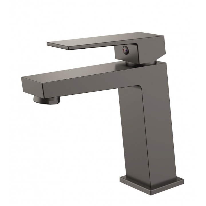 Смесител Inter Ceramic Елинор ICF 1491085 Gun Grey, За умивалник, 156x168 мм, Сив Мат