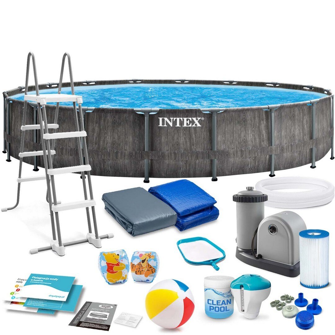Piscina de gradina cadru 549 x 122 cm 18 in 1 INTEX 26744 - eMAG.ro