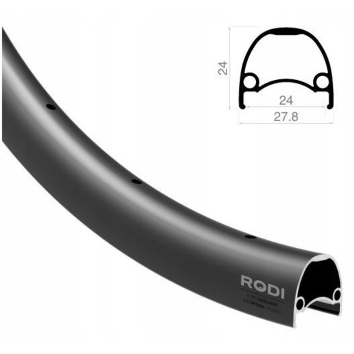 Rodi Sniper 29" felni, 622x24, fekete, 32 lyukú