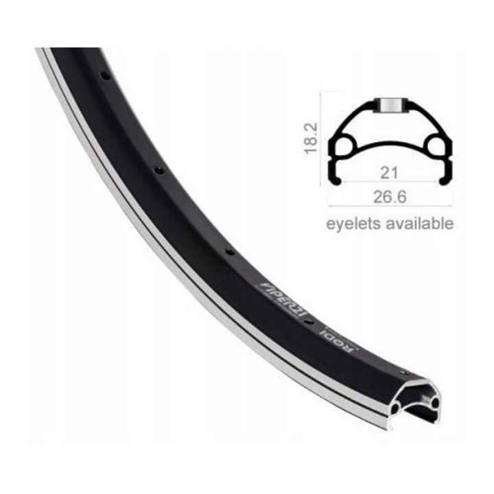 Rodi VIPER felni 26", 559x21, 36 lyukú, fekete