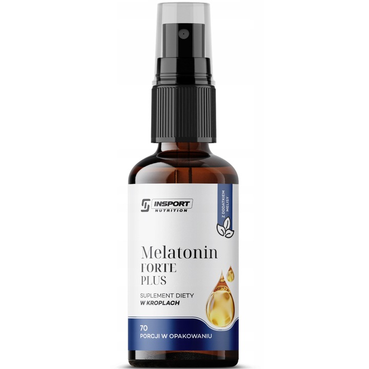 Étrend-kiegészítő, Melatonin SPRAY FORTE + Citromfű – 70 adag – Alvás, elalvás támogatása – INSPORT Nutrition