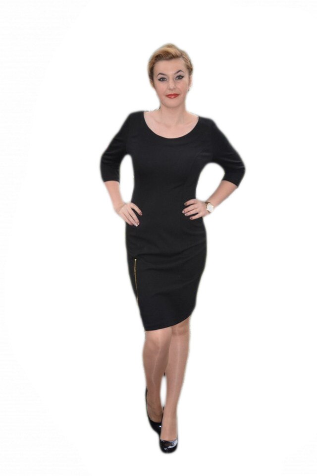 Rochie simpla, potrivita pentru toamna-iarna, D&J Exclusive