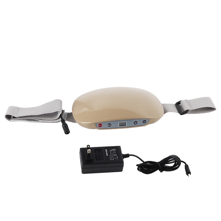 Aparat vibromasaj pentru modelarea taliei, 9 nivele de vibratie, design ergonomic, compact, 110-240V
