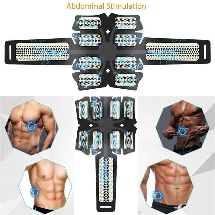 Колан за коремна тренировка, Enforose, 19 нива на интензитет, лек и преносим