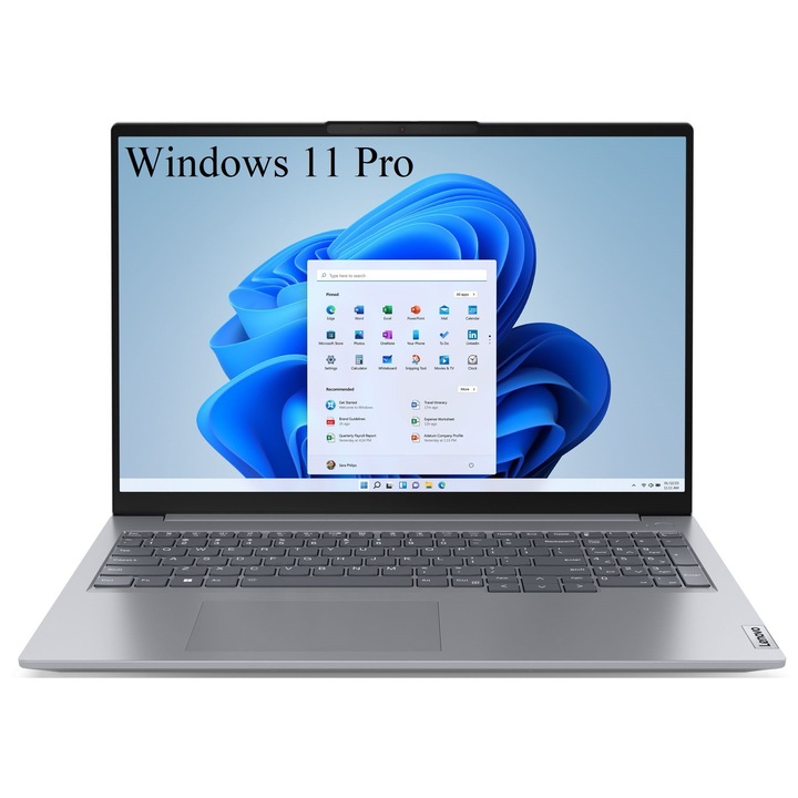 Laptop Lenovo ThinkBook 16 G6 IRL, 16" WUXGA 1920x1200 IPS, Intel Core i3-1315u 6 magos, 16 GB DDR5, 512GB SSD m2 PCIe, Intel UHD Graphics, Windows 11 Pro, Aluminium tok 1.70 kg Arctic Grey
