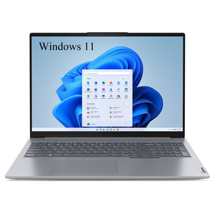 Laptop Lenovo ThinkBook 16 G6 ABP, 16" WUXGA 1920x1200 IPS, AMD Ryzen 7 7730U 8 magos, 16 GB DDR4, 512 GB SSD m2 PCIe, AMD Radeon Graphics, Windows 11 Home, Aluminium tok 1.70 kg Arctic Grey