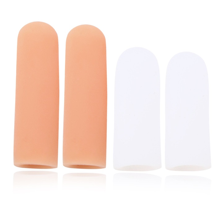 Gél ujjvédők, Enforose, 4 darabos készlet, csúszásgátló kialakítás, puha hőre lágyuló anyag