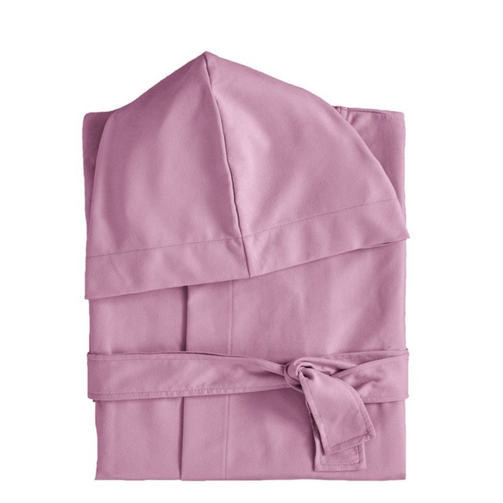 Halat de baie Nima, Comfort, roz inchis, marimi S, M, L, XL, microfibra