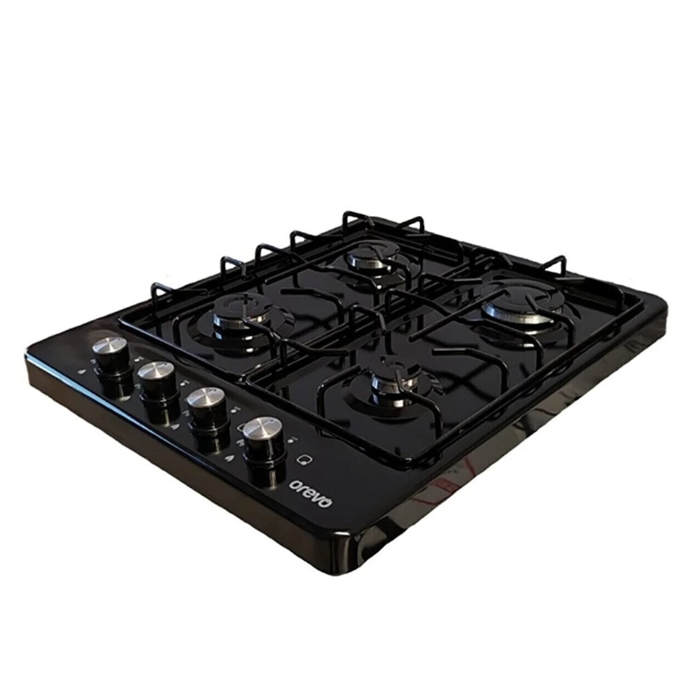 Plita cu 4 arzatoare cu butoane Harlem Orevo, butelie