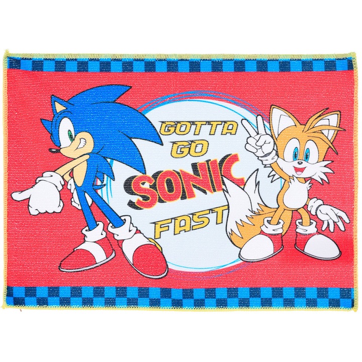 Sonic the Hedgehog Gotta Go кърпа за ръце, кърпа за лице, кърпа 40x30 см